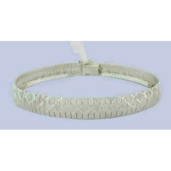 DIAMOND CUT BRACELET .925 STERLING SILVER * 7.5" Length